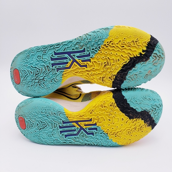 Nike Kyrie 7 '1 World 1 People' CQ9326-700 Yellow Green Black Men's Size 9.5 - Picture 8 of 12